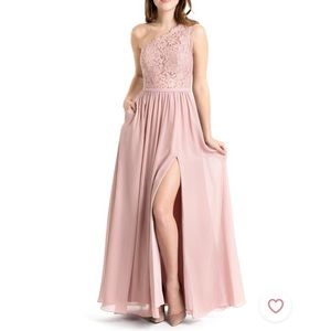 Azazie custom dusty rose bridesmaid dress